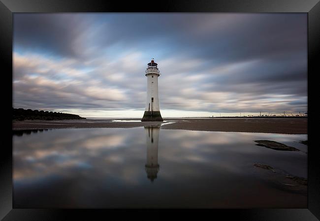 Perch Rock reflections Framed Print by Paul Farrell Photography