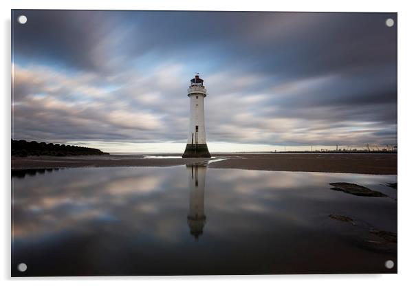 Perch Rock reflections Acrylic by Paul Farrell Photography