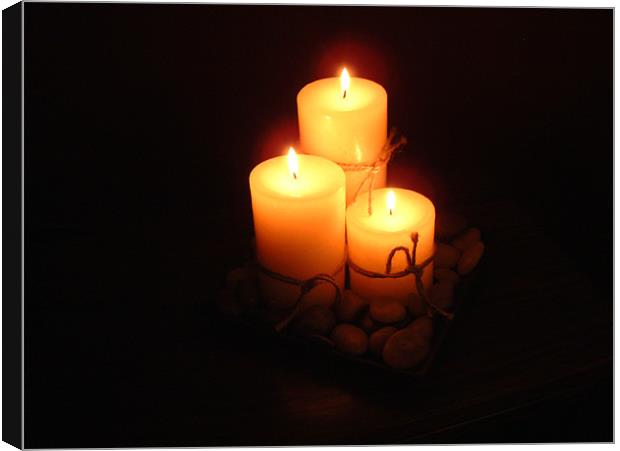 ROMANCE OF CANDLELIGHT Canvas Print by Mal Taylor Photography