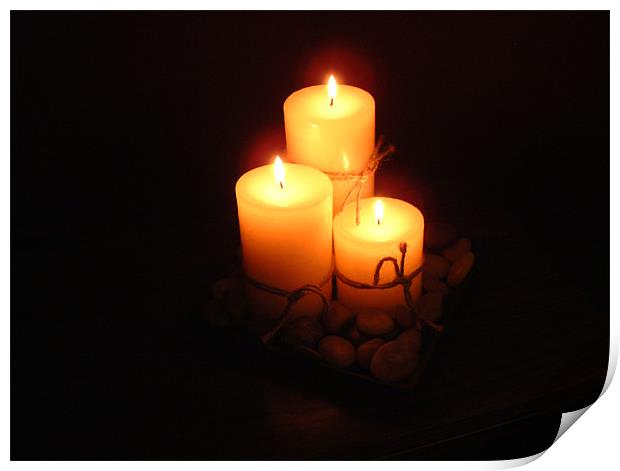 ROMANCE OF CANDLELIGHT Print by Mal Taylor Photography