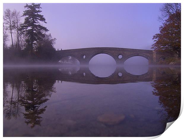 Bridge over River Tay Print by Mark Pritchard