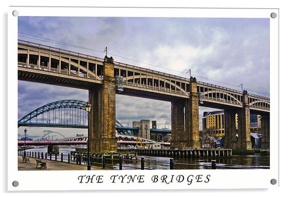 TYNE BRIDGES Acrylic by CHRIS ANDERSON