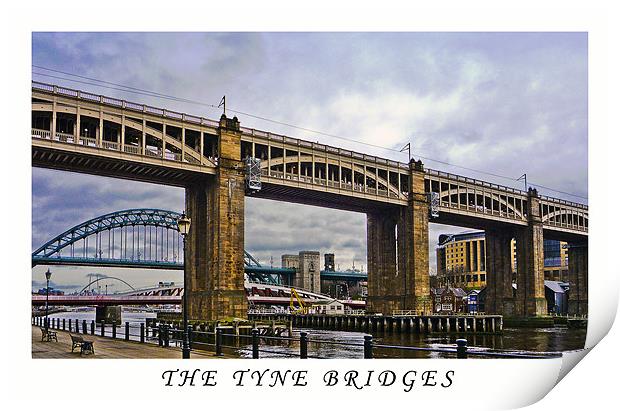 TYNE BRIDGES Print by CHRIS ANDERSON