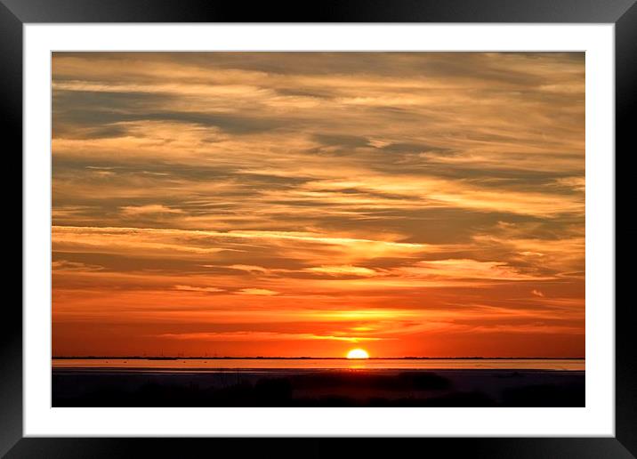 Sky of fire Framed Mounted Print by Gary Pearson