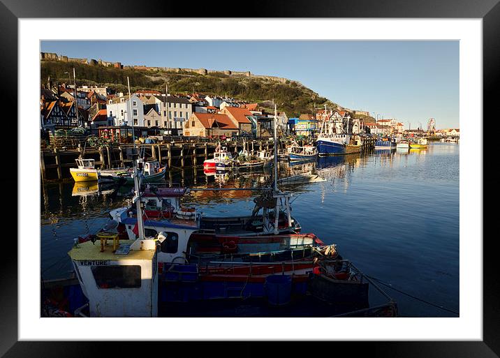Scarborough Harbour Framed Mounted Print by John Hare