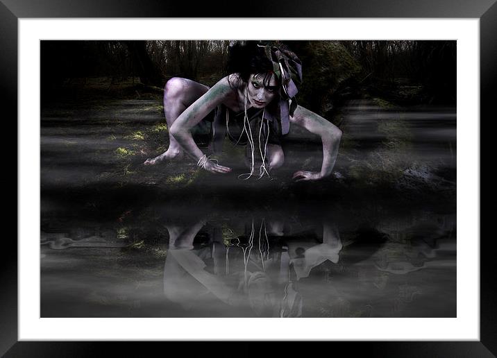 Swamp Girl Framed Mounted Print by Andy Bennette