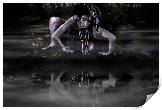 Swamp Girl Print by Andy Bennette