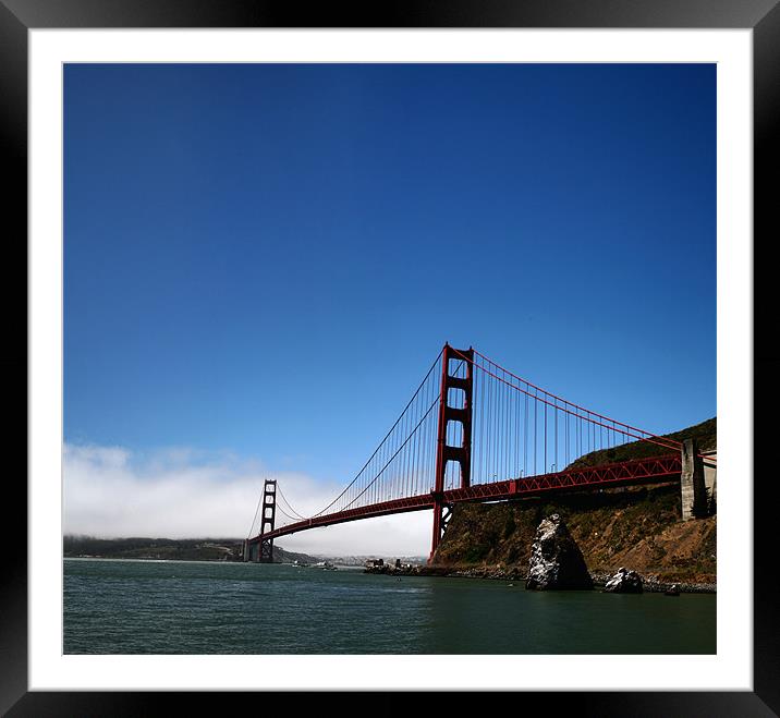 The Golden Gate Bridge Framed Mounted Print by Thomas Grob