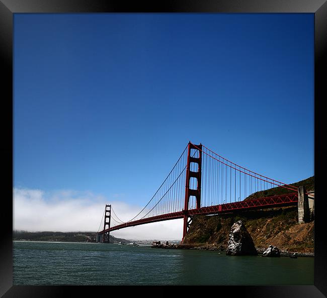The Golden Gate Bridge Framed Print by Thomas Grob
