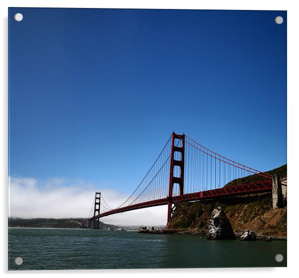 The Golden Gate Bridge Acrylic by Thomas Grob