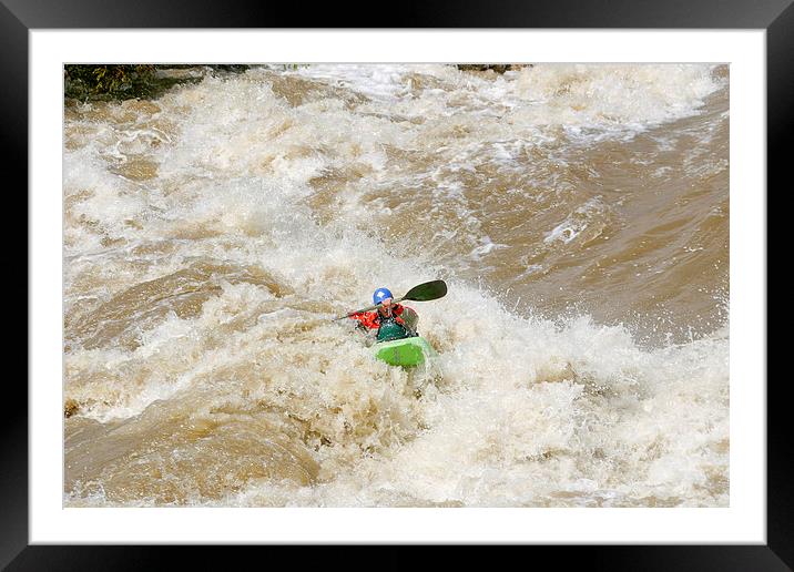 Rio Grande kayaking Framed Mounted Print by Steven Ralser