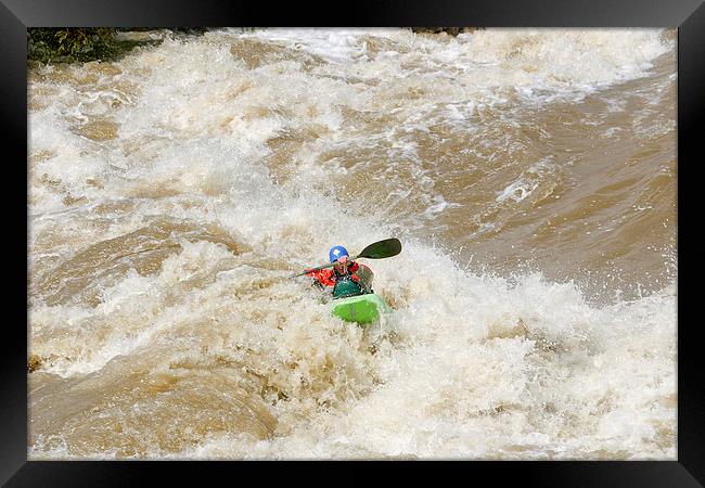 Rio Grande kayaking Framed Print by Steven Ralser