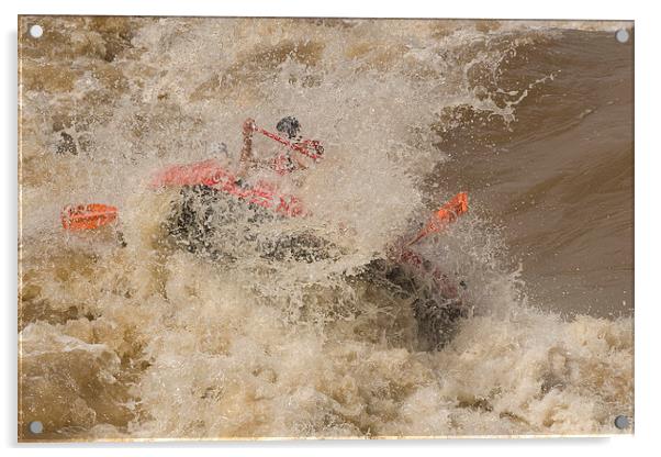 Rio Grande rafting Acrylic by Steven Ralser