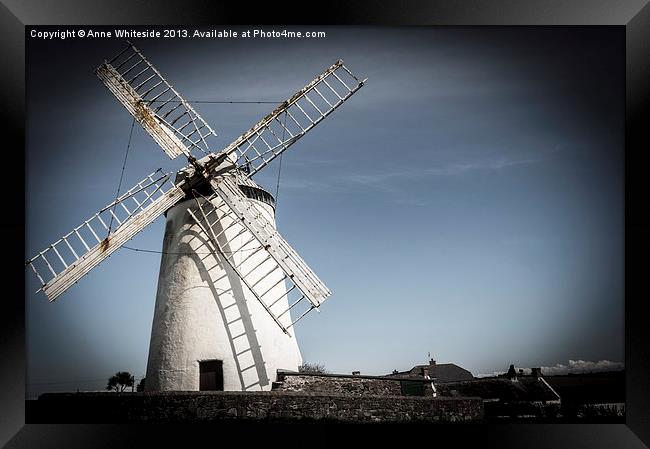 Ballycopeland Windmill Framed Print by Anne Whiteside