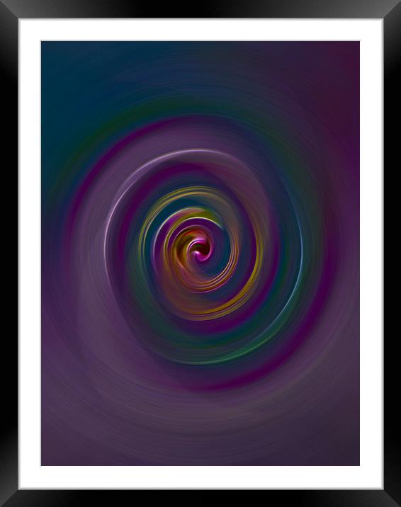 Art In a spin Framed Mounted Print by David Pyatt