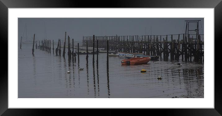 Fog and the jetty Framed Mounted Print by Phil Wareham