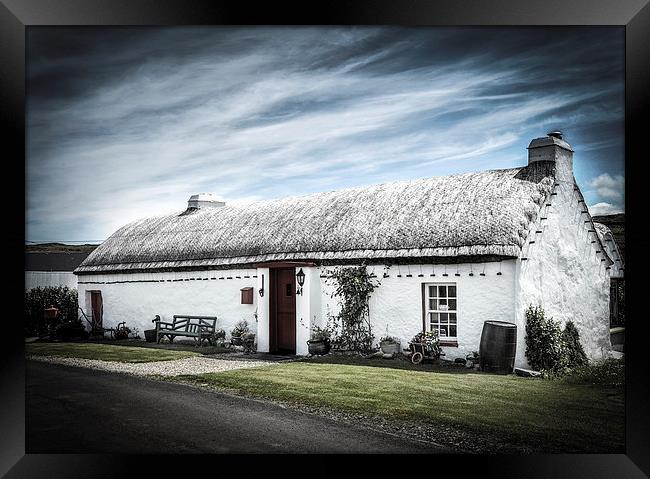 Malin Head Cottage Framed Print by Anne Whiteside