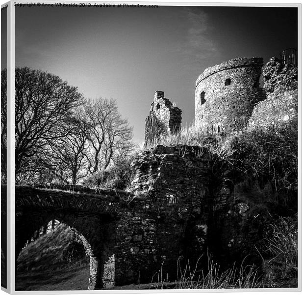 Dundrum Castle Canvas Print by Anne Whiteside