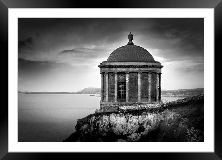 Mussenden Temple Framed Mounted Print by Anne Whiteside