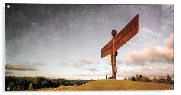 Angel Of The North Textured Acrylic by Ray Pritchard