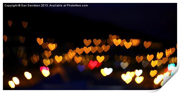 Loving Bokeh Print by Dan Davidson