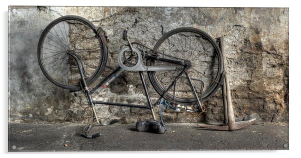 Vintage Bike Acrylic by Ray Pritchard