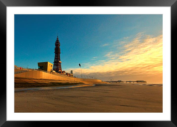 Blackpool Tower Framed Mounted Print by John Hare