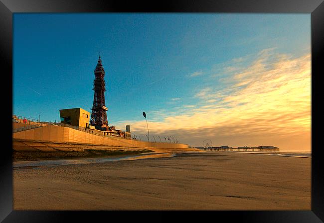 Blackpool Tower Framed Print by John Hare