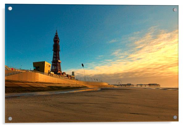 Blackpool Tower Acrylic by John Hare