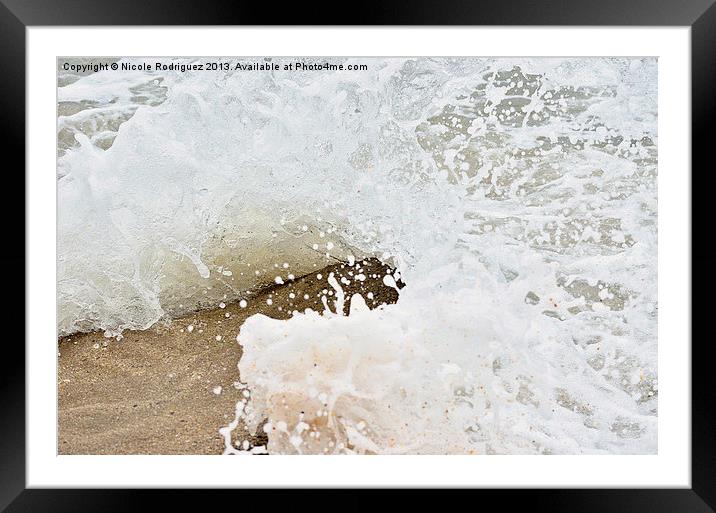 Active Ocean Framed Mounted Print by Nicole Rodriguez