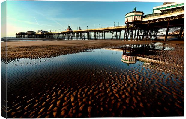 Blackpool North Pier Canvas Print by John Hare
