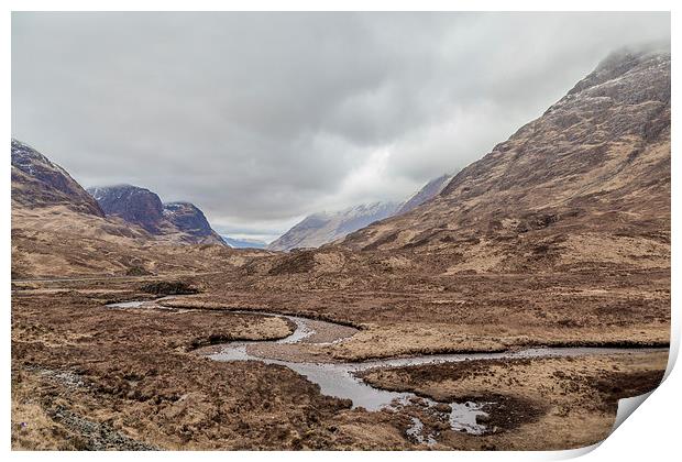 Meandering River Print by Gary Finnigan