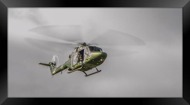 Military helicopter Framed Print by Ian Jones