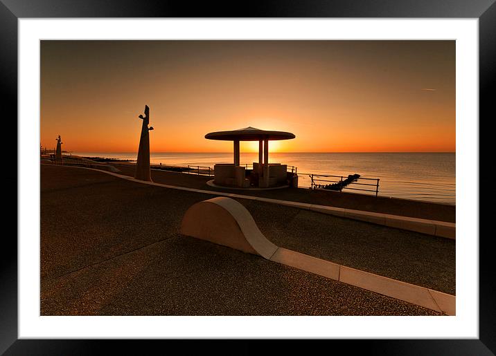 Cleveleys Promenade Framed Mounted Print by John Hare