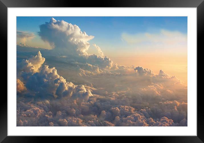 Cloud Bank Framed Mounted Print by Mary Lane