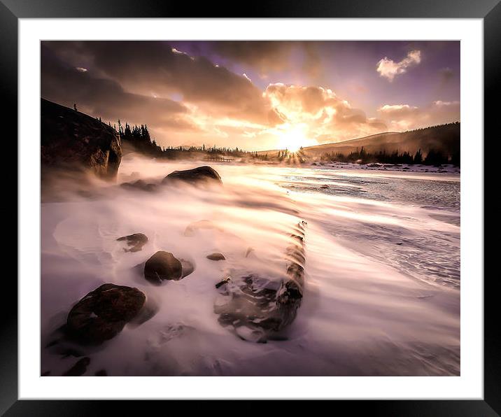 Windy Morning Framed Mounted Print by Steven Reed