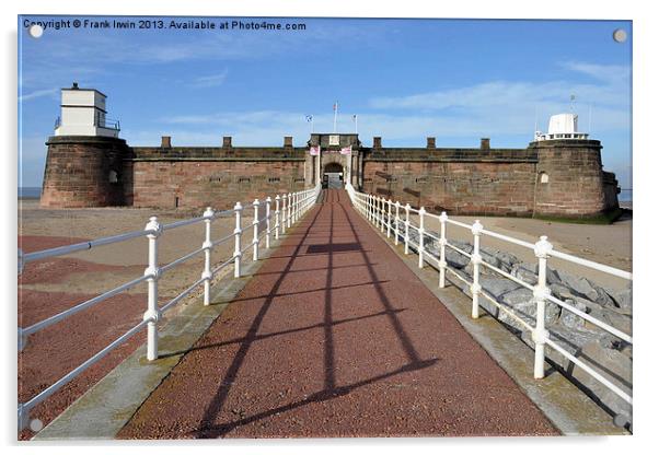 Fort Perch Rock Acrylic by Frank Irwin