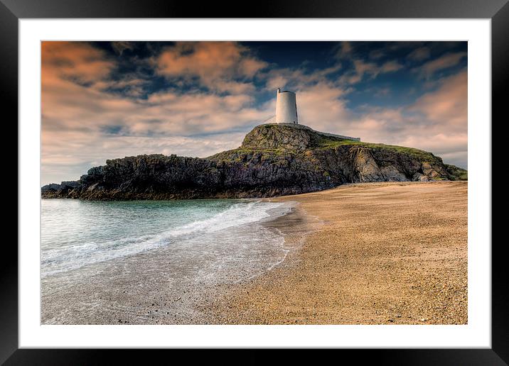 Lighthouse Beach Framed Mounted Print by Adrian Evans