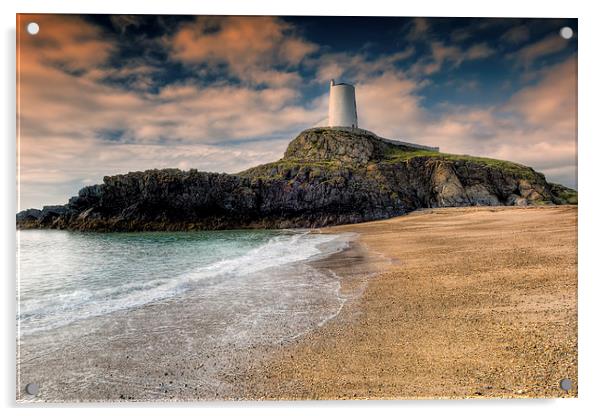 Lighthouse Beach Acrylic by Adrian Evans