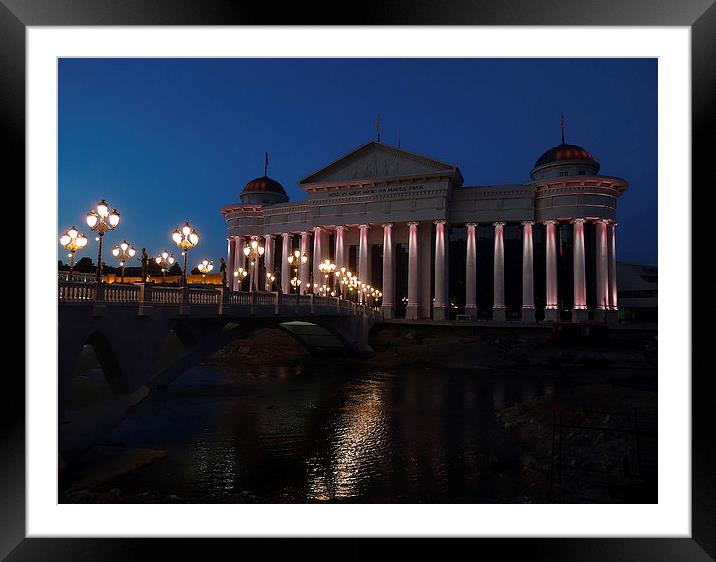 Museum of Archaeology, Skopje Framed Mounted Print by Stephen Maxwell