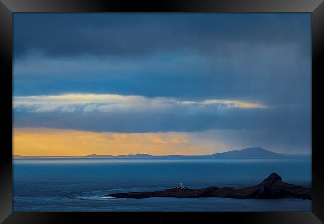 Neist Point Lighthouse, Skye Framed Print by Gary Finnigan