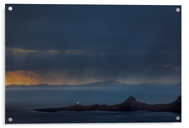 Eabhal from Neist Lighthouse Acrylic by Gary Finnigan