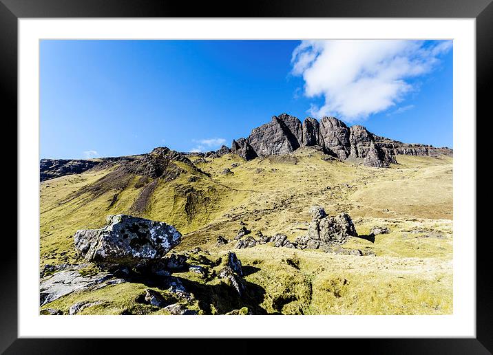 Approach to Storr Mountain Framed Mounted Print by Gary Finnigan