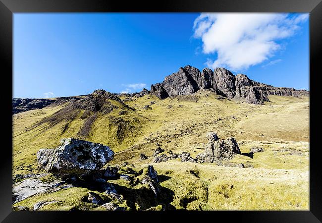 Approach to Storr Mountain Framed Print by Gary Finnigan