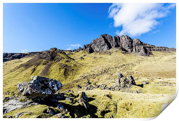 Approach to Storr Mountain Print by Gary Finnigan