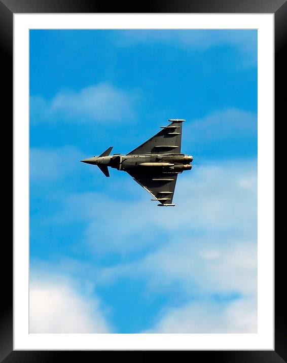 Eurofighter under carriage Framed Mounted Print by Sharon Lisa Clarke
