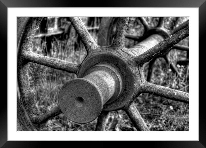 Wagon Wheels Framed Mounted Print by Ray Pritchard