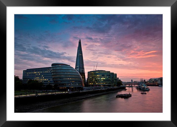 The Shard, London Framed Mounted Print by Graham Custance