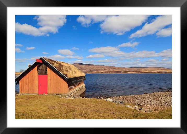 Boathouse Framed Mounted Print by Gary Finnigan