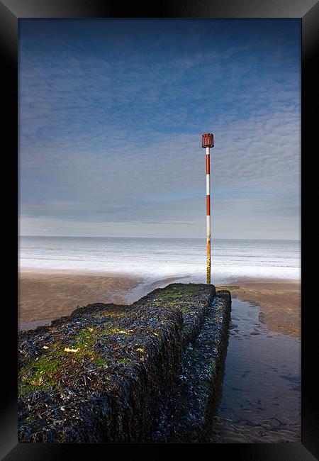 Post @ Sea Framed Print by mike fendt